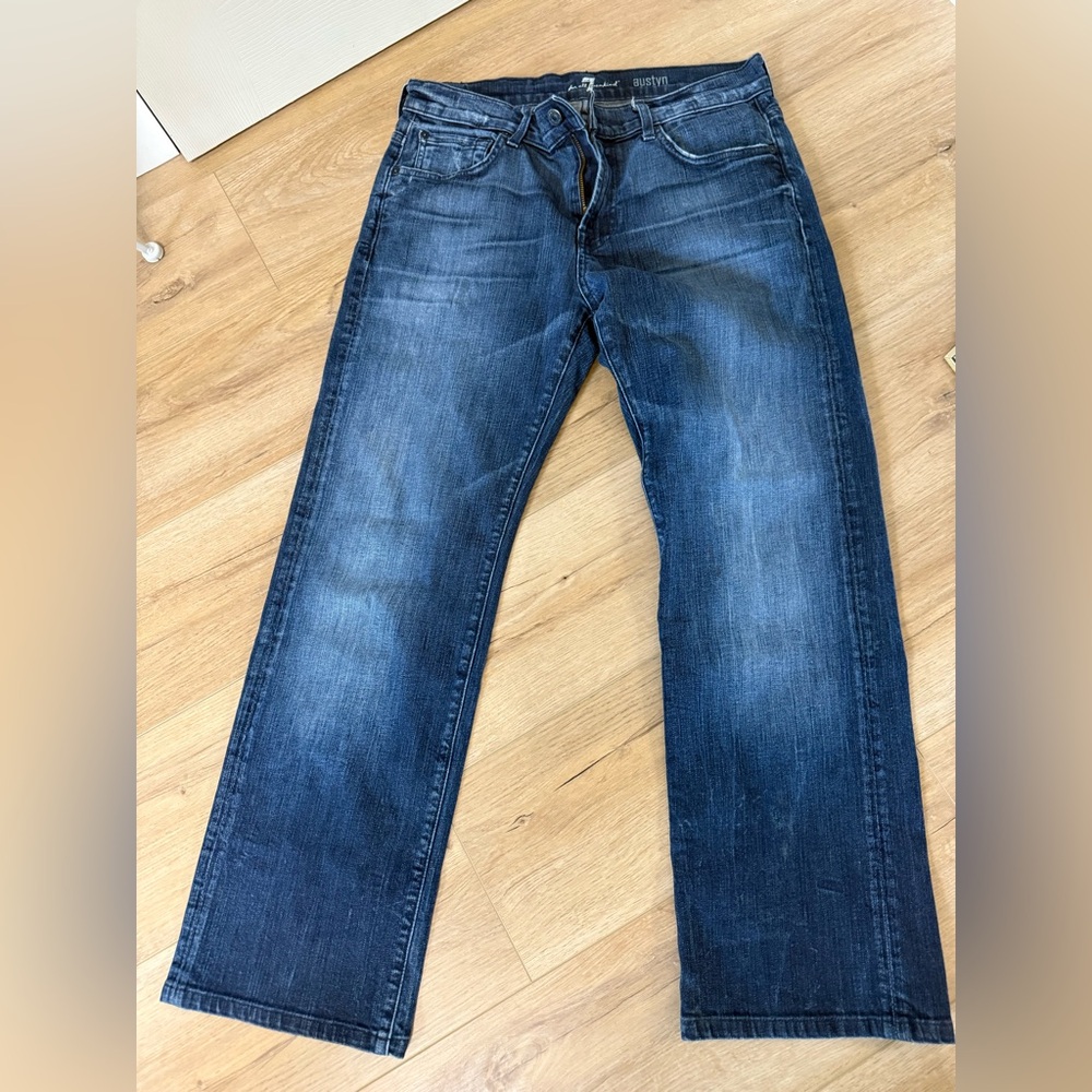 7 for all man kind Men's Blue Jeans